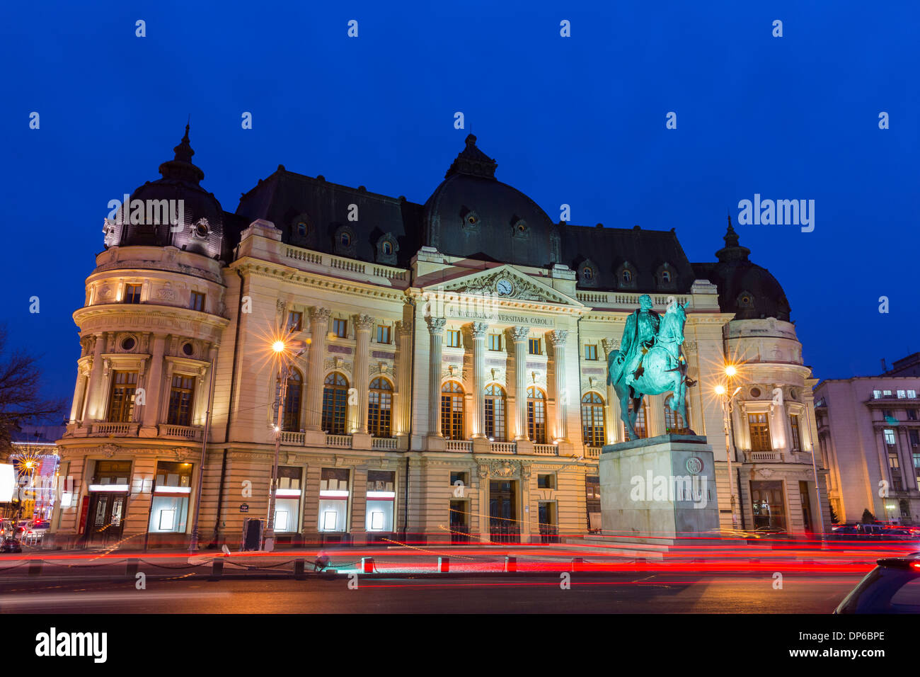 Die zentrale Universitätsbibliothek in Bukarest, Rumänien Stockfoto