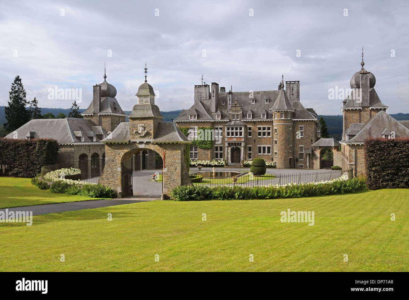 Le Manoir De Lebioles, Spa, Belgien Stockfoto