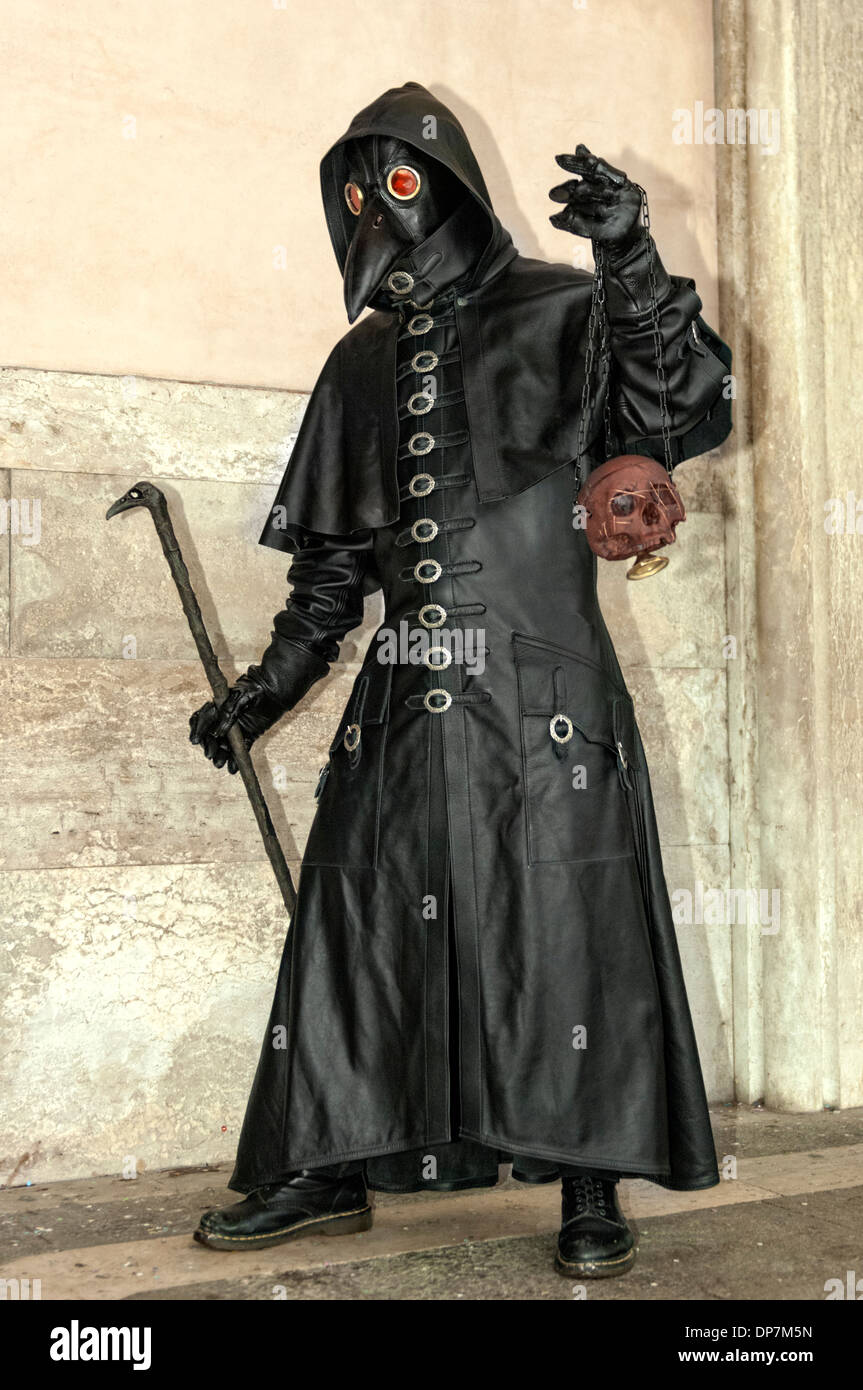 Pest Arzt Maske, Karneval in Venedig Stockfoto