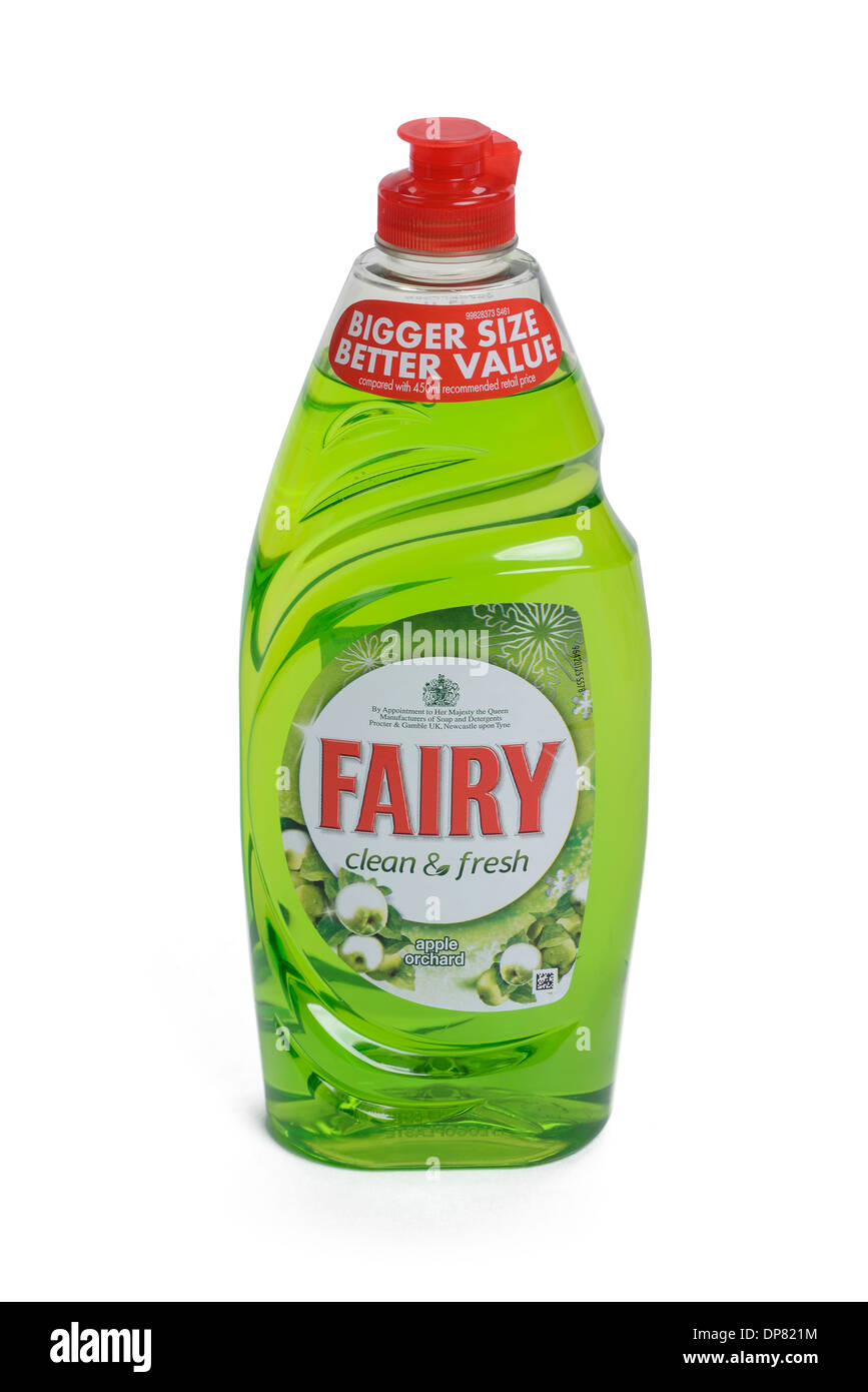 Flasche Fairy flüssiges Spülmittel Stockfoto