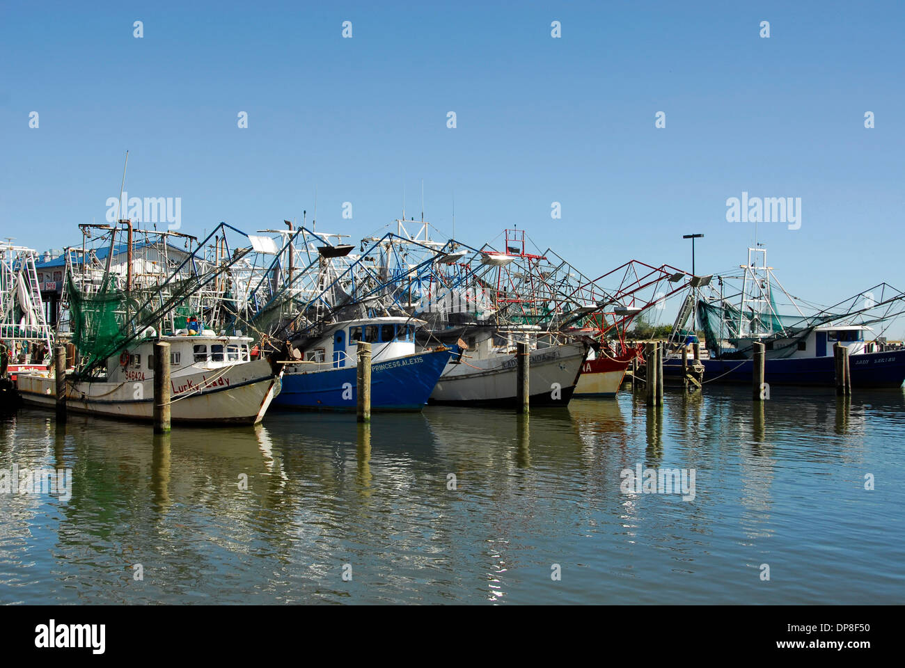 Krabbenkutter in Biloxi, Mississippi Stockfoto