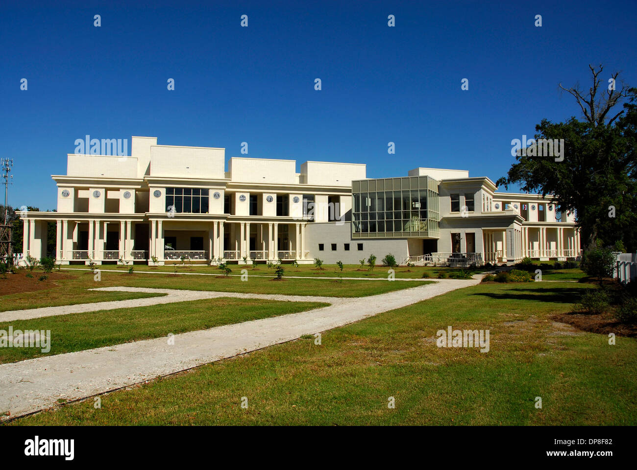 Beauvoir Jefferson Davis Zuhause und der Präsidentenbibliothek. Stockfoto