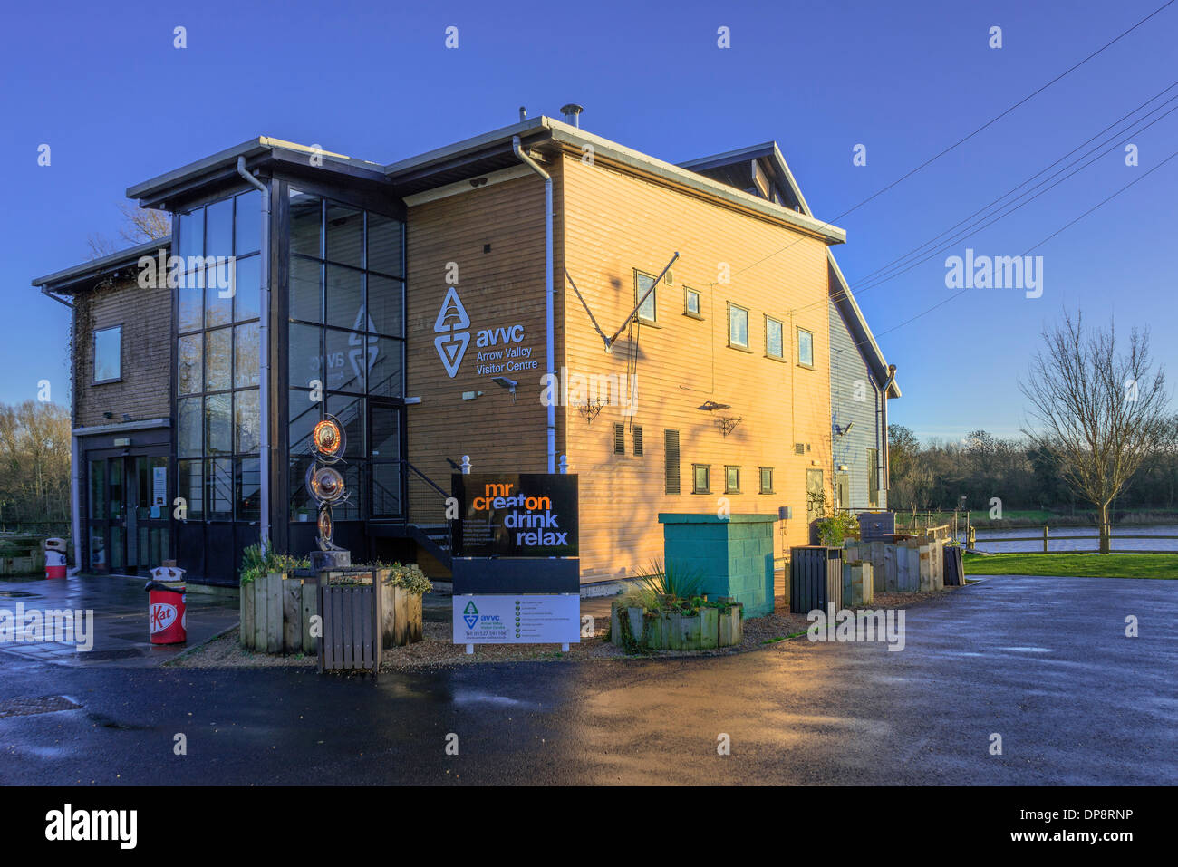 Besucher-Center Pfeil Tal See Land Park Redditch Worcestershire Midlands England uk Stockfoto