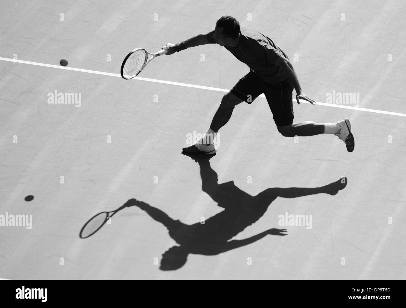 Auckland, Neuseeland. 9. Januar 2014. Deutschlands Philipp Kohlschreiber im Viertelfinale-Tag 2014 Heineken Open. ASB-Tennis-Center. Bildnachweis: Aktion Plus Sport/Alamy Live-Nachrichten Stockfoto