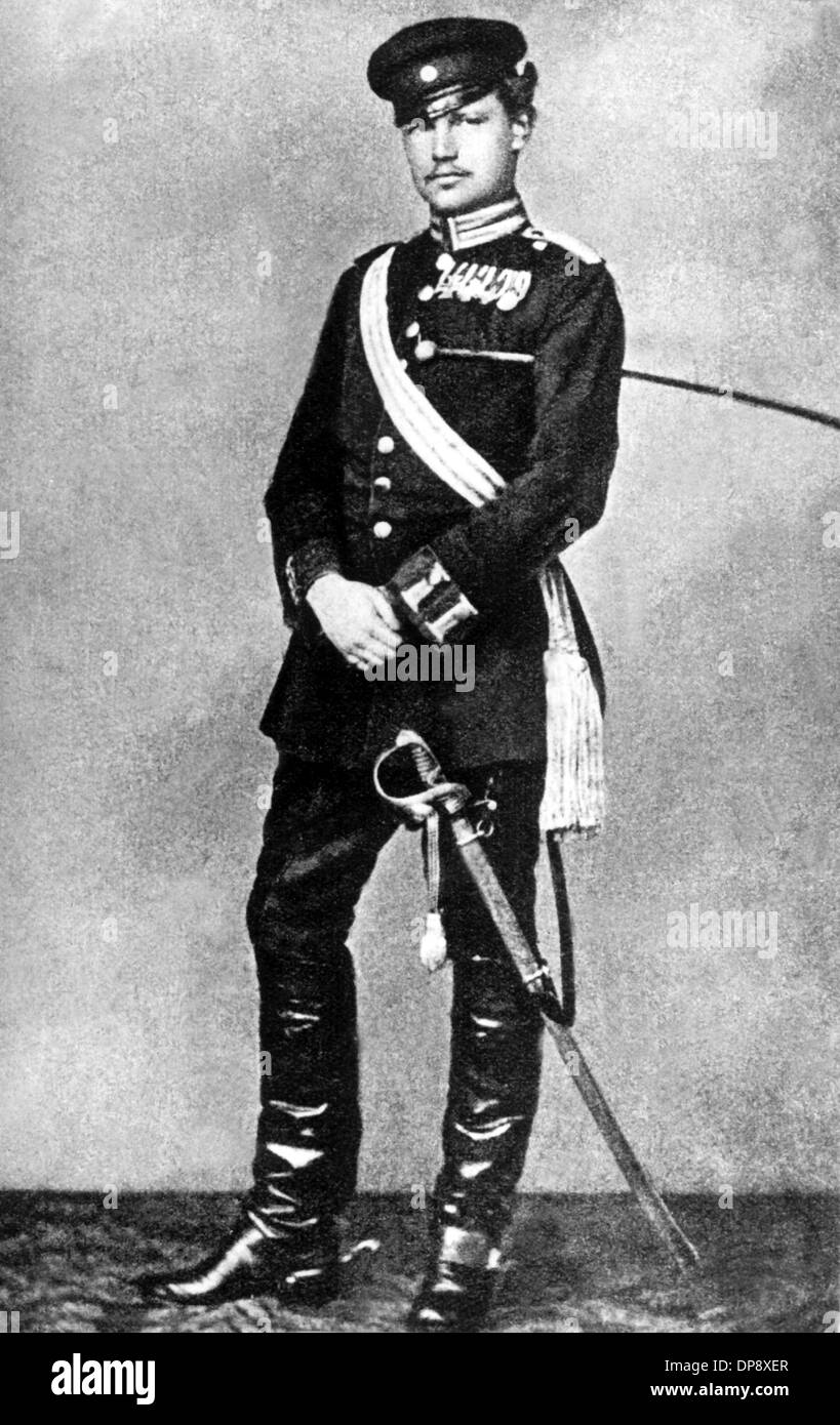 Paul von Hindenburg als junger Offizier (undatiert). Hindenburg war nach einer langen und erfolgreichen militärischen Laufbahn als Präsident der Weimarer Republik gewählt. Am 30. Januar 1933, ernannt am Tag, der Geschichte wie am ersten Tag die Machtergreifung durch die Nationalsozialisten trat er Adolf Hitler zum Reichskanzler. Nach Hindenburgs Tod das Amt des Präsidenten der Weimarer Republik abgelaufen und fusionierte mit dem Amt des Reichskanzlers. Paul von Hindenburg am 2. Oktober 1847 in Posen geboren und starb am 2. August 1934 in Neudeck (Ostpreußen). Stockfoto