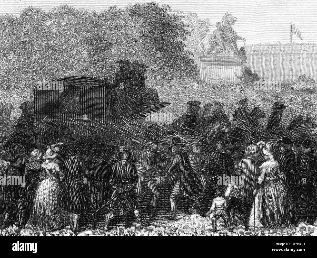 Französische Königsfamilie von Varennes zurückgeführt werden Stockfoto