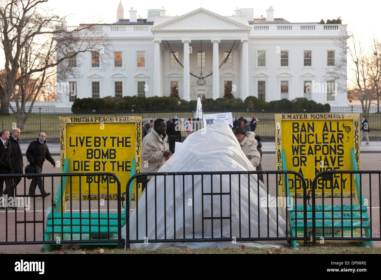 Das weiße Haus, Washington DC, 17. Dezember 2013. Foto von Trevor Collens. Stockfoto