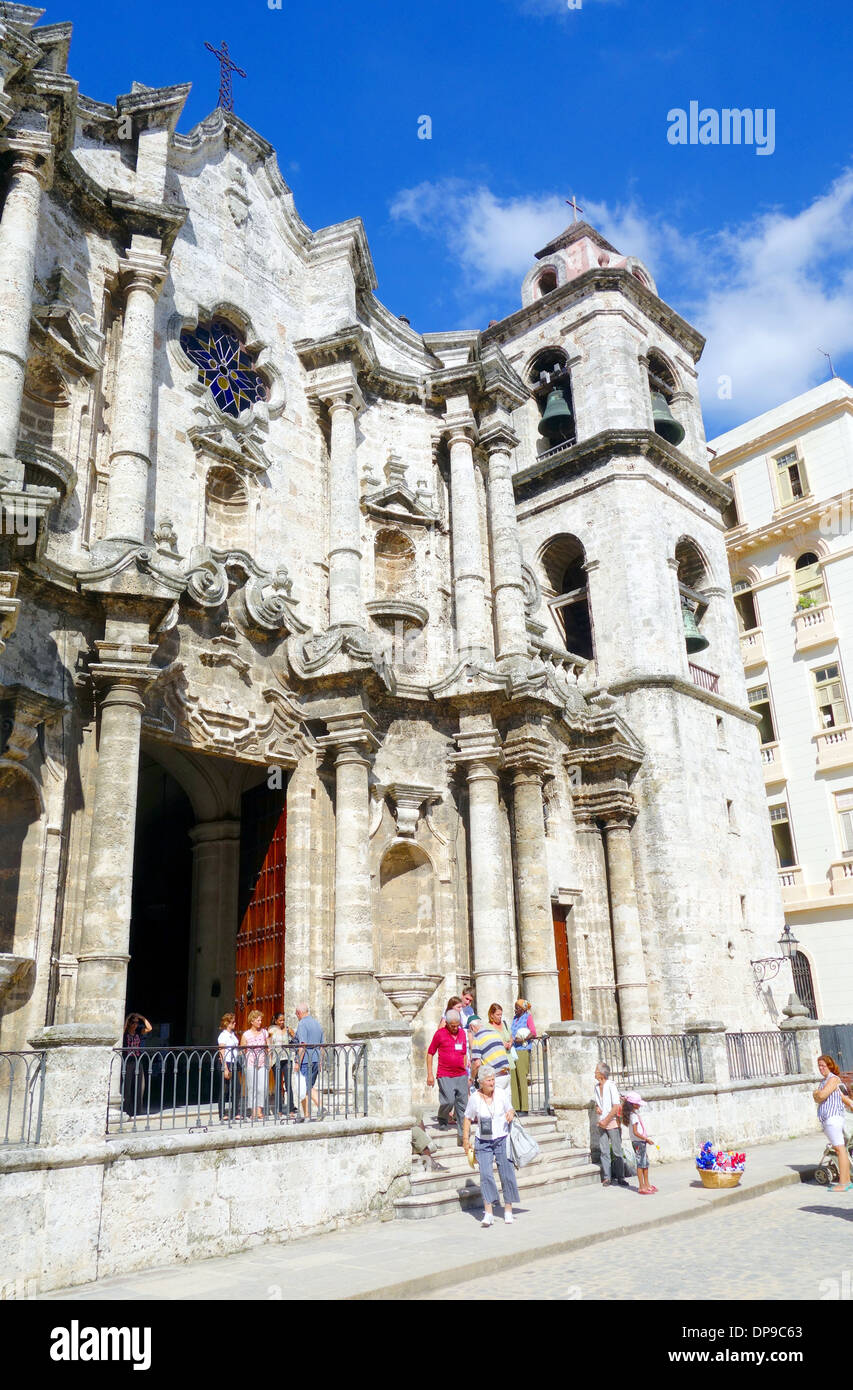 Havana Kathedrale in Havanna, Kuba Stockfoto
