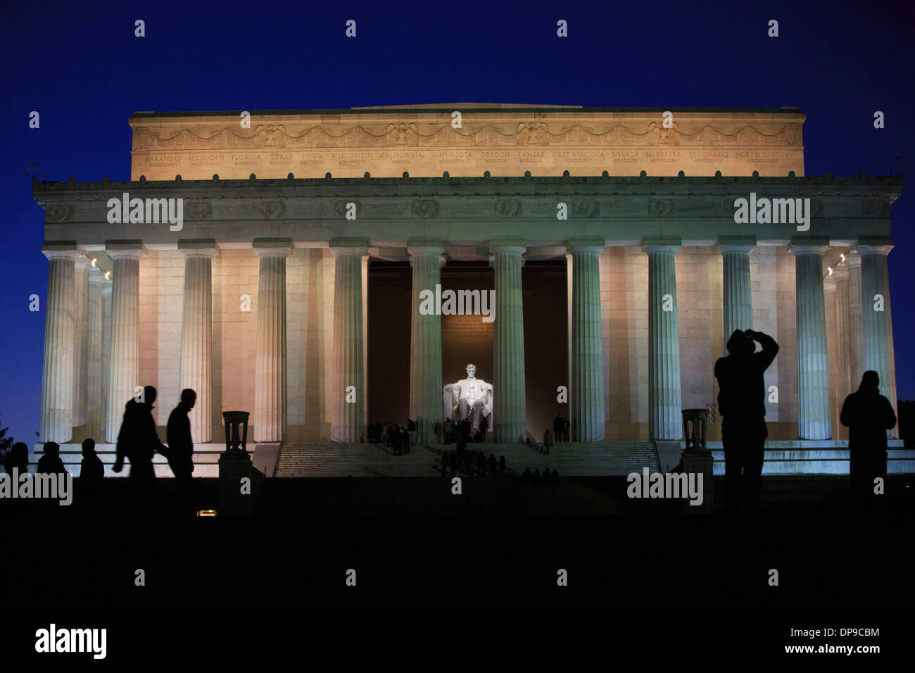 Lincoln Memorial Washington, D.C Reisen Denkmäler Abraham President Justice Travel Visit Stockfoto