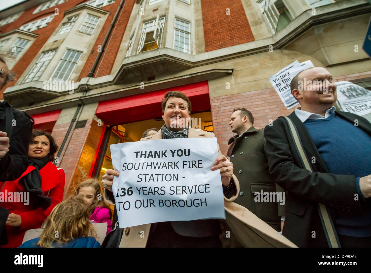 Southwark Feuerwache schließt in London nach 136 Jahren des öffentlichen Dienstes Stockfoto