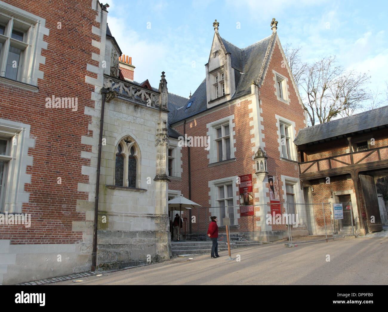 Le Chateau du Clos Luce Leonardo de Vinci Museum Amboise Frankreich Januar 2014 Stockfoto