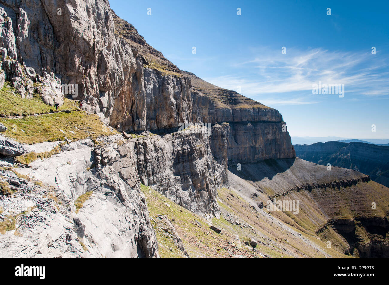 Faja de Las Flores Weg im Nationalpark Ordesa-Tal Stockfoto