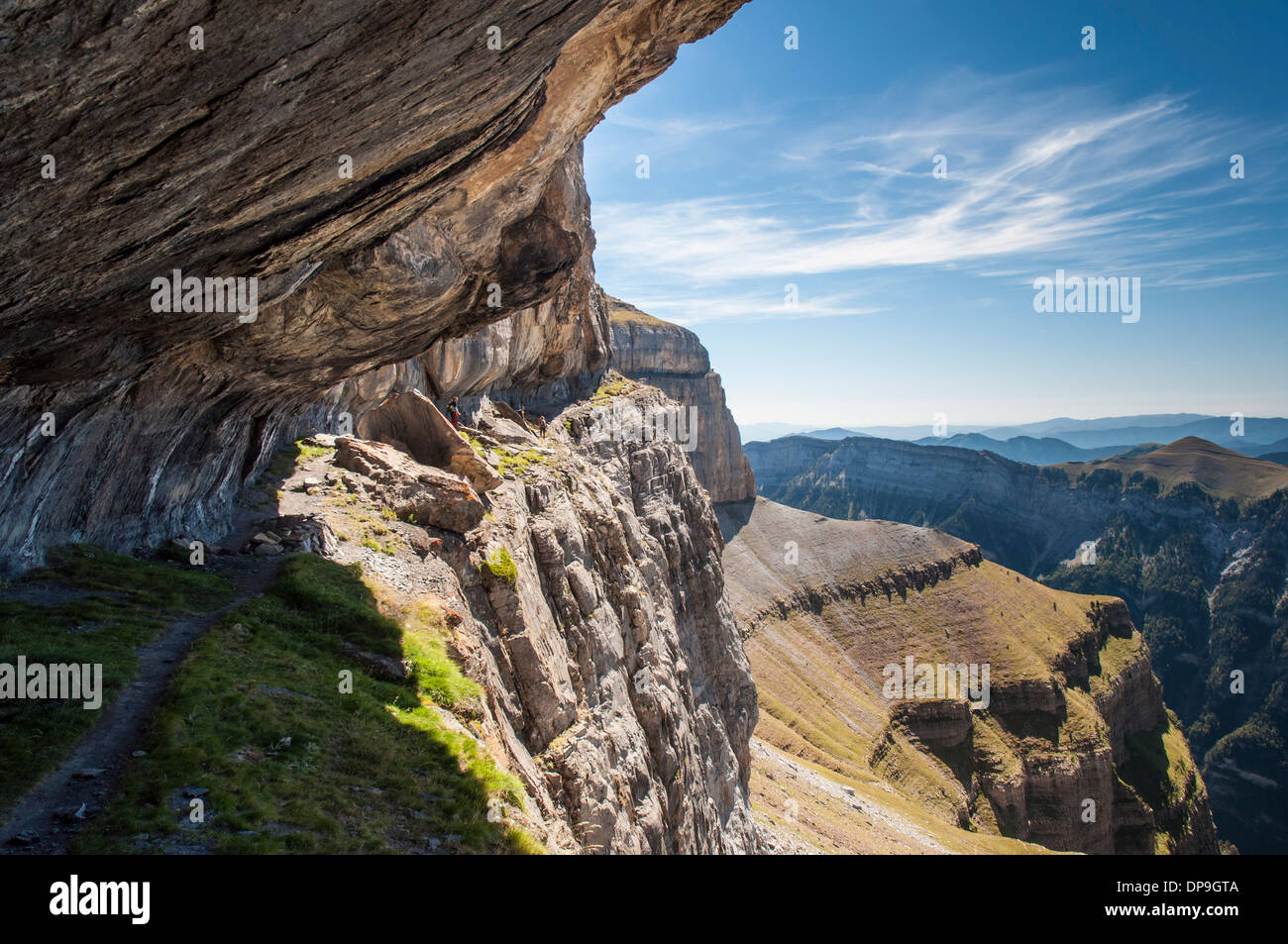 Faja de Las Flores Weg im Nationalpark Ordesa-Tal Stockfoto