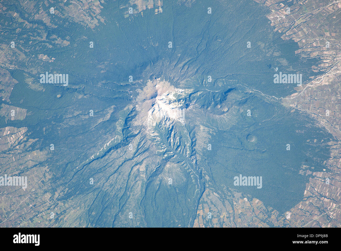 Malinche Vulkan, Tlaxcala und Puebla Staaten, in Mexiko. Stockfoto