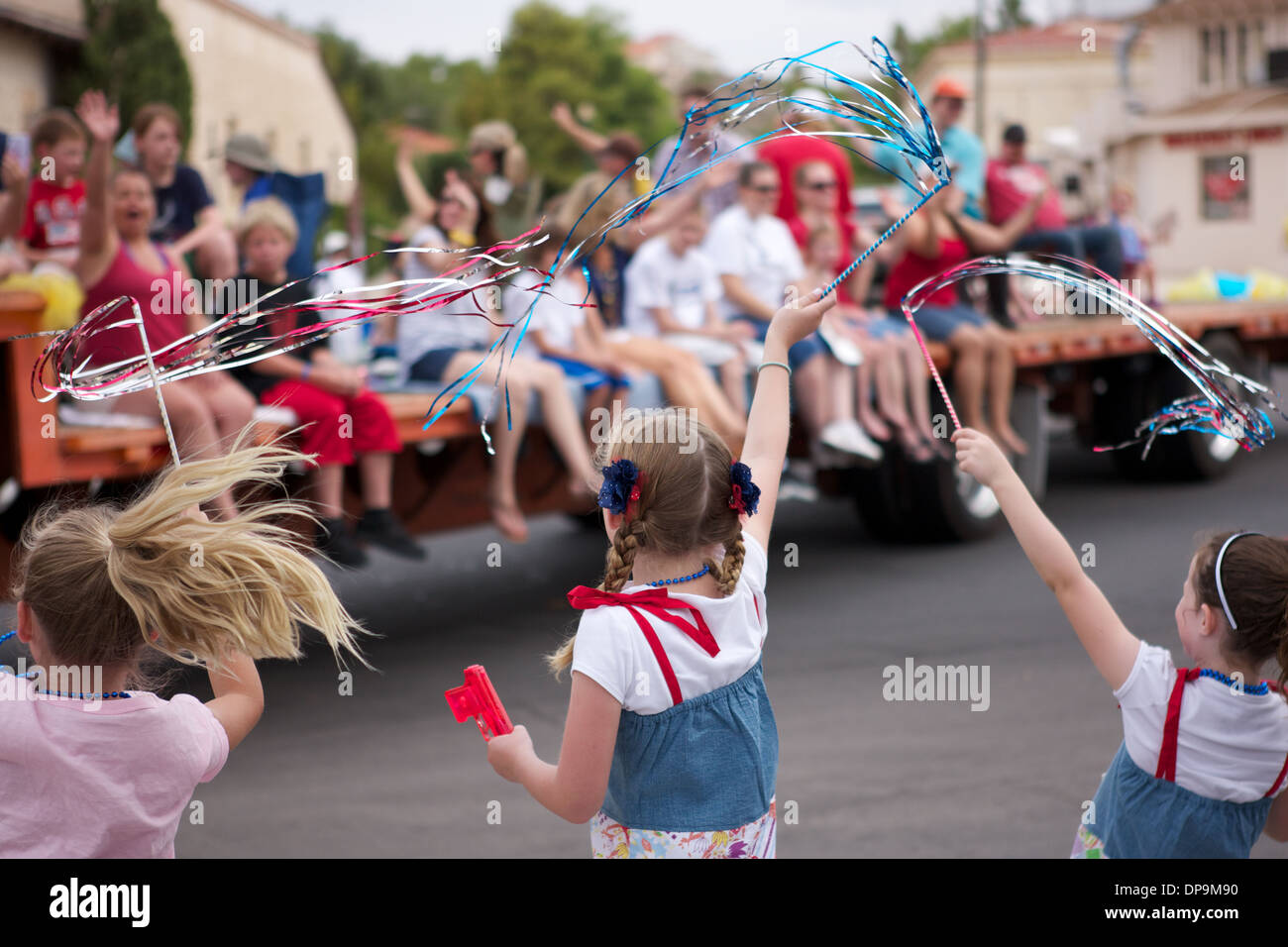 Die jährliche Parade Juli 4. Stockfoto