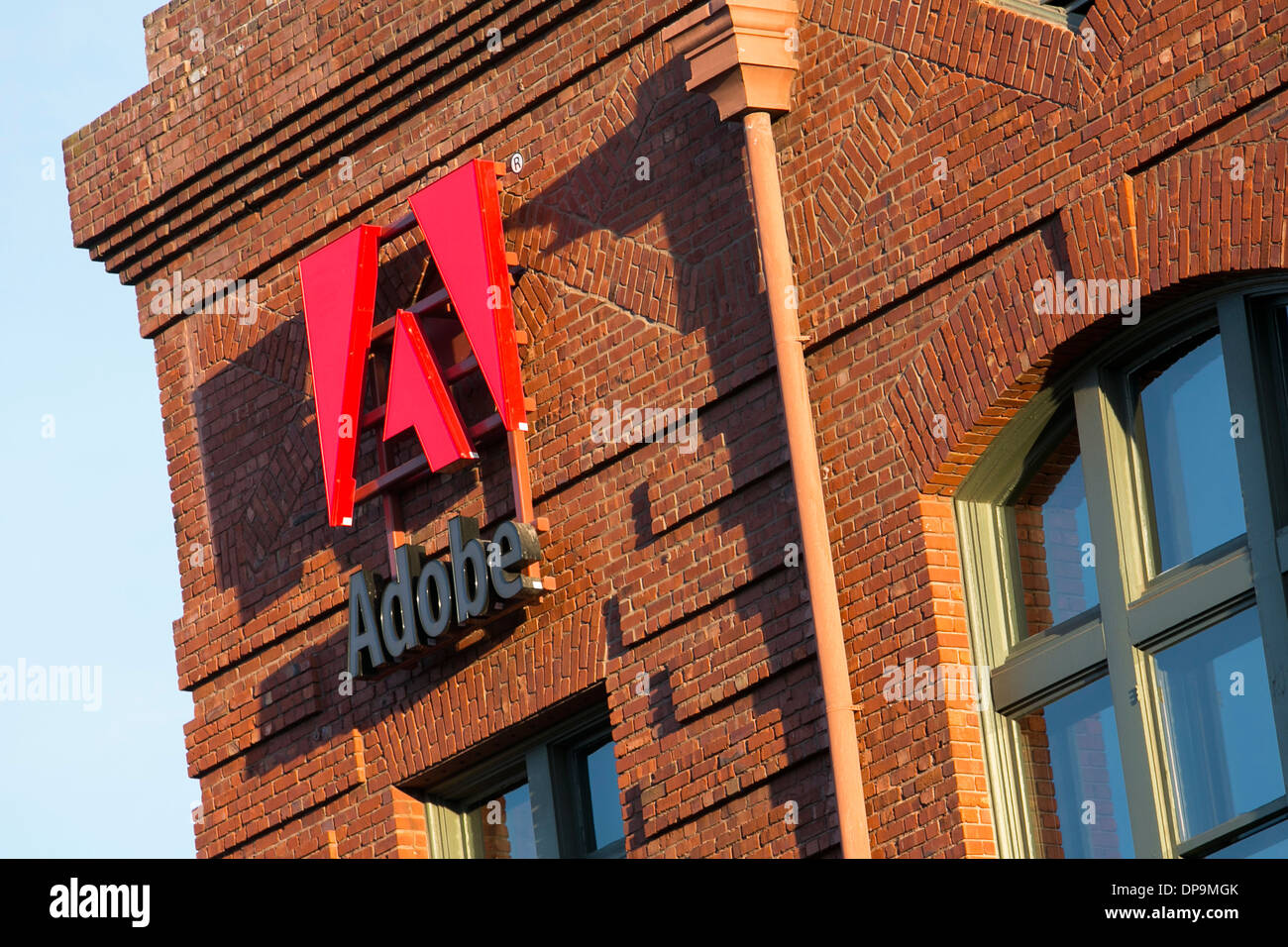 Ein Bürogebäude, besetzt von Adobe Systems in San Francisco, Kalifornien. Stockfoto