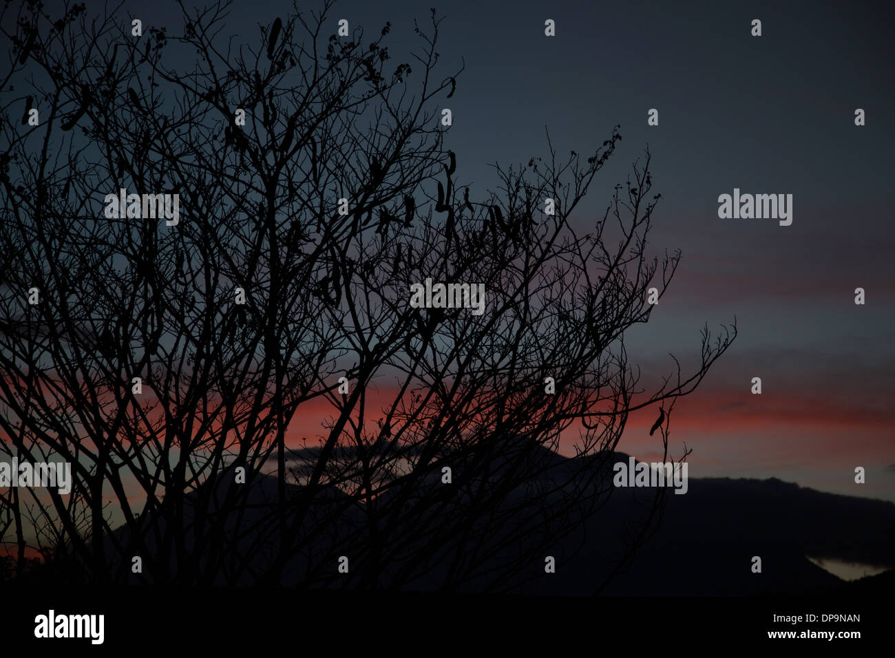 Sonnenuntergang, Antigua, Guatemala Stockfoto