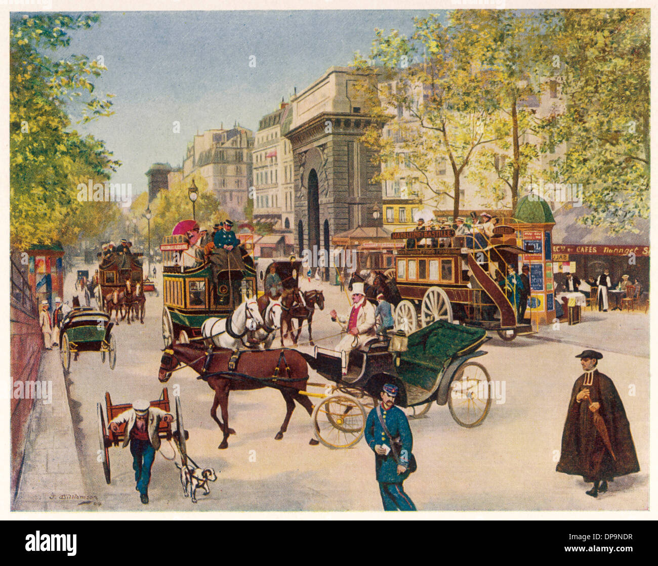 Paris - Grands Boulevards Stockfoto