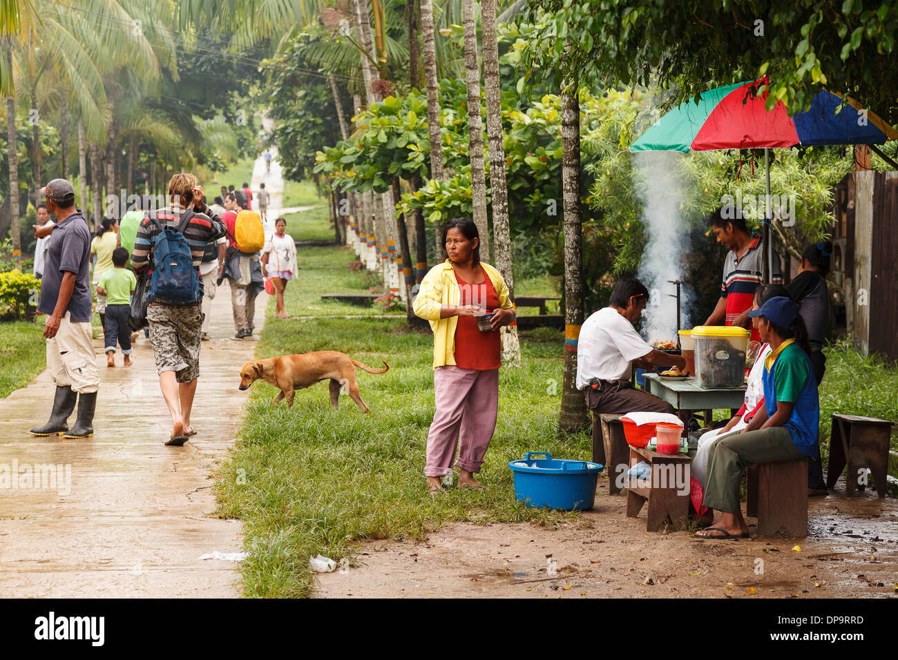 Puerto Nariño, Amazonas Fluss, Kolumbien, Amerika Stockfoto