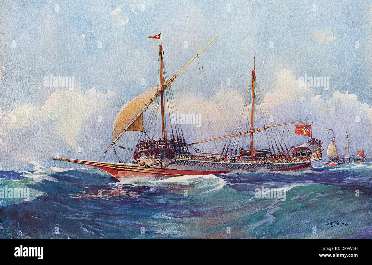 C17 MALTESER GALEERE Stockfoto