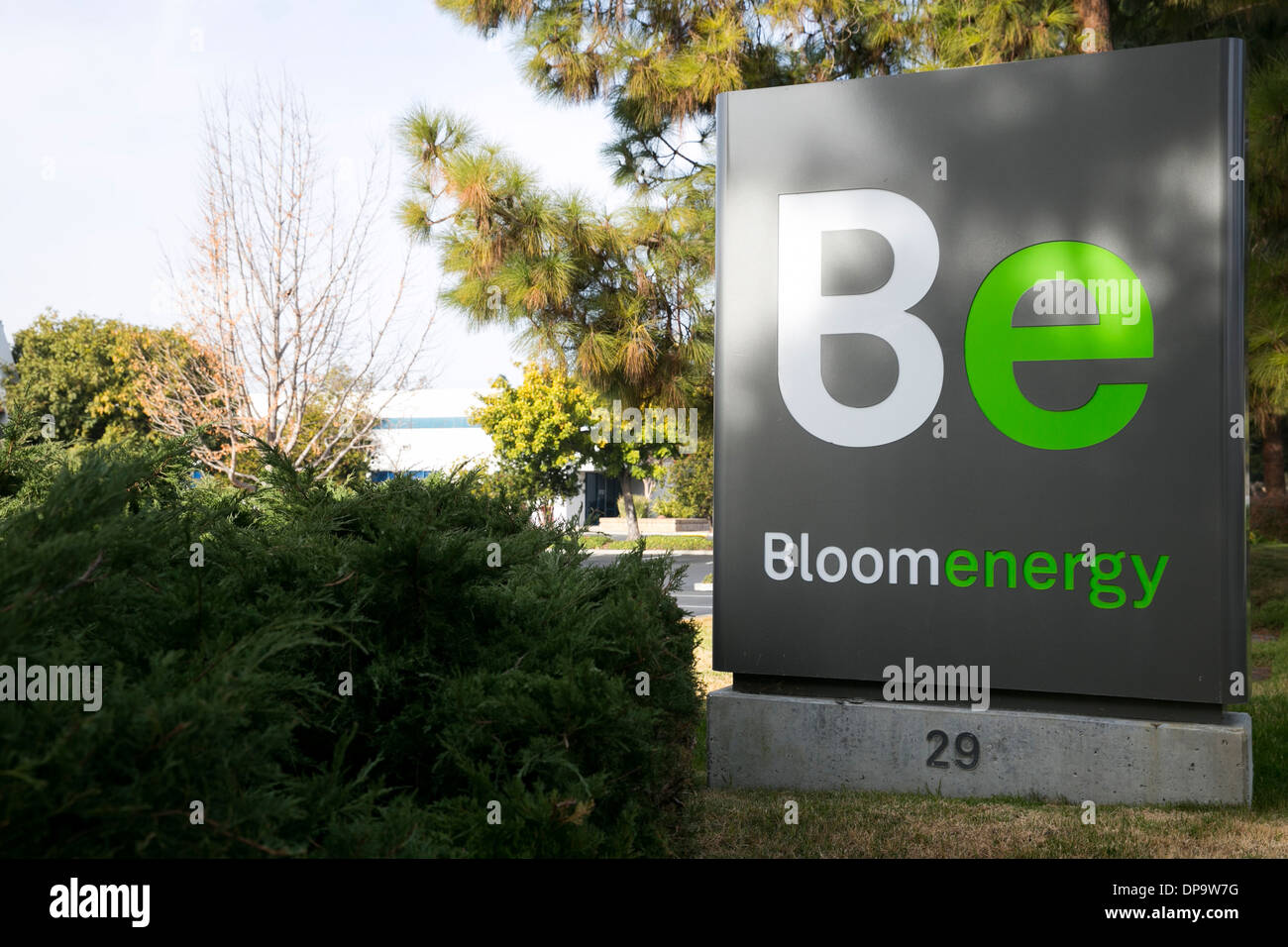 Der Hauptsitz von Bloom Energy in Sunnyvale, Kalifornien. Stockfoto