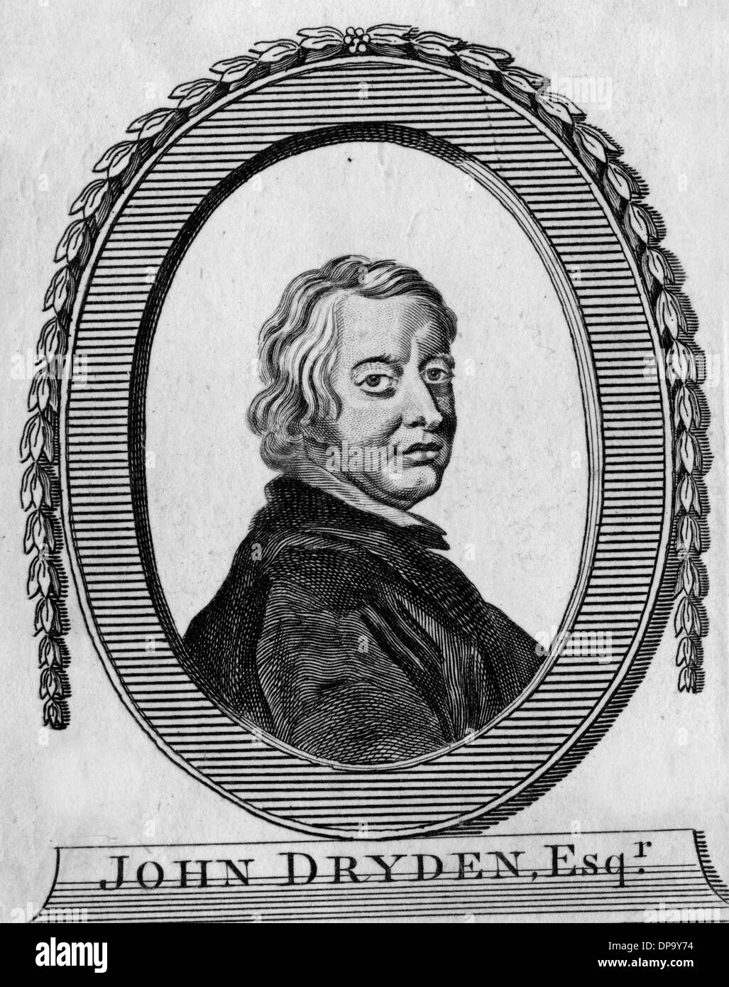 JOHN DRYDEN Stockfoto