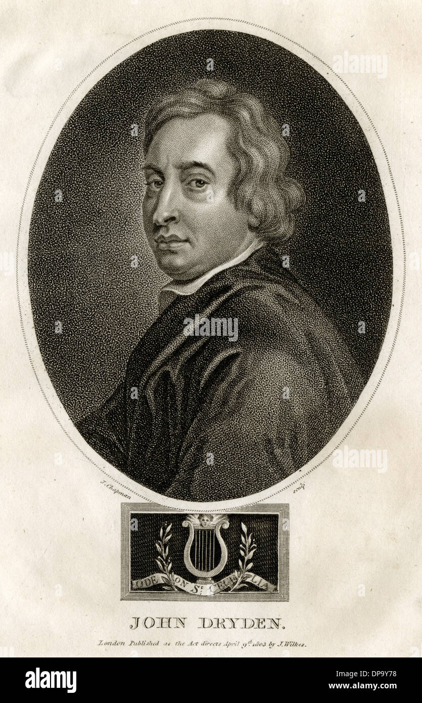JOHN DRYDEN Stockfoto
