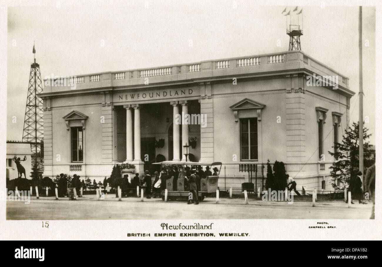 Neufundland-Ausstellung im British Empire Exhibition Stockfoto