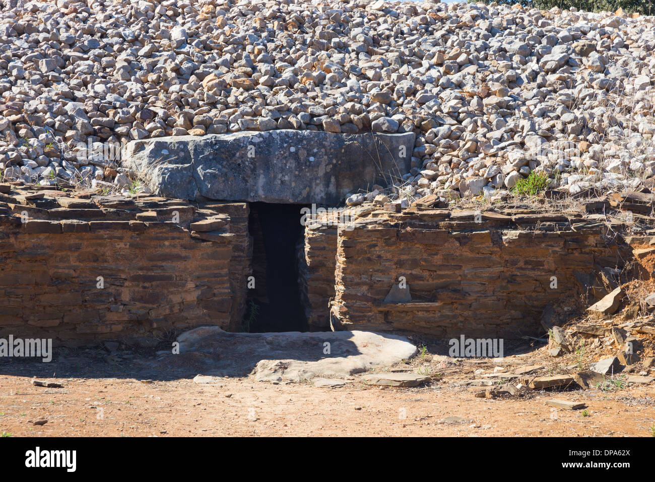 Die megalithischen Monumente der Alcalar, Algarve, Portugal Stockfoto