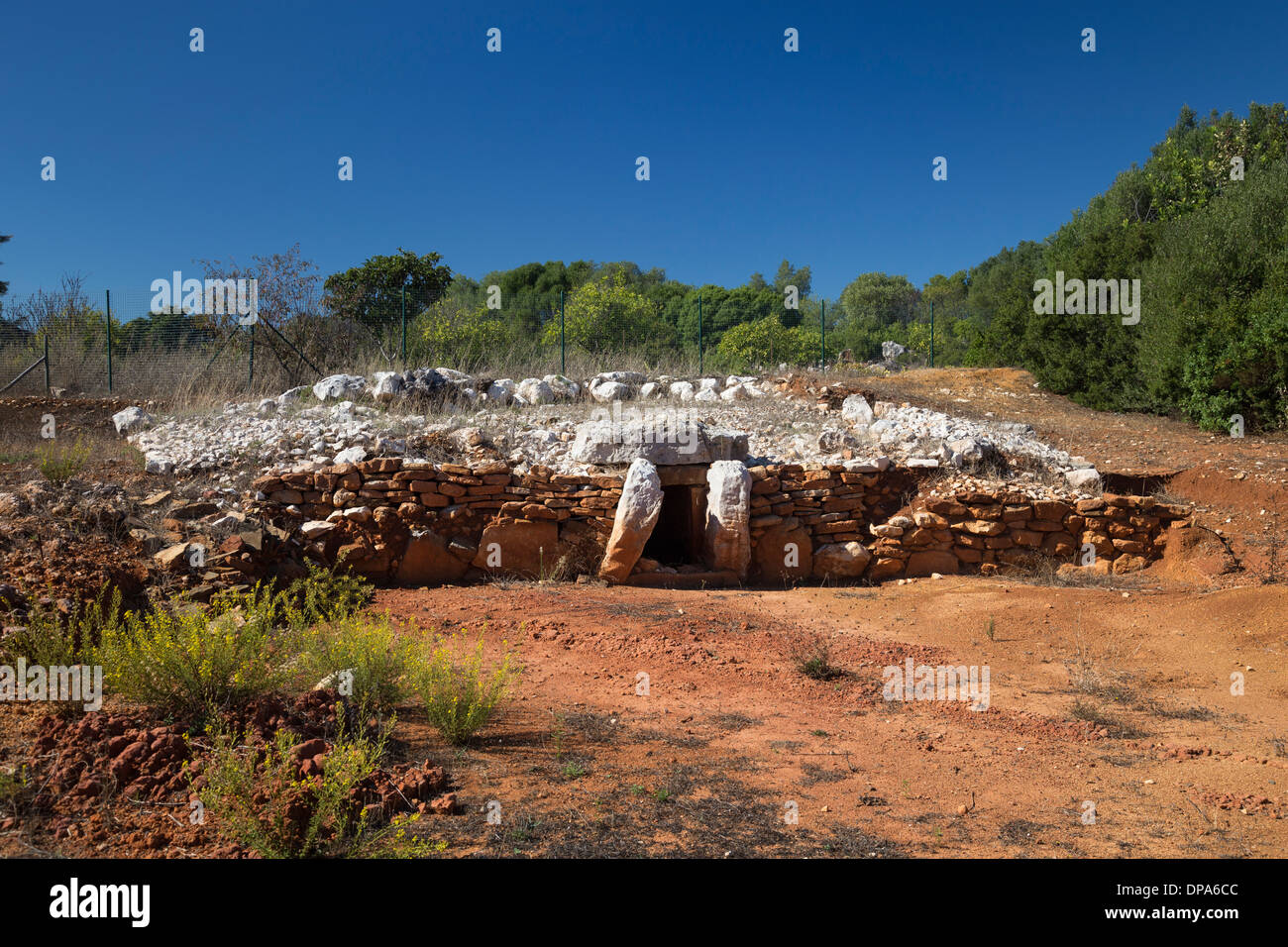 Die megalithischen Monumente der Alcalar, Algarve, Portugal Stockfoto