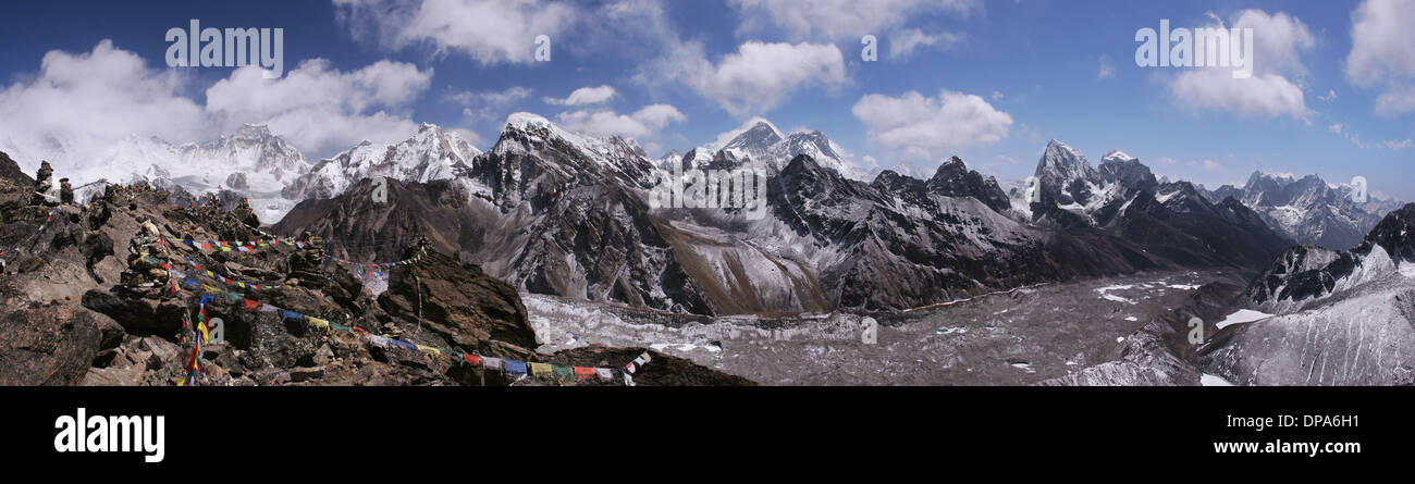 Top of the World im Himalaya, Nepal Stockfoto