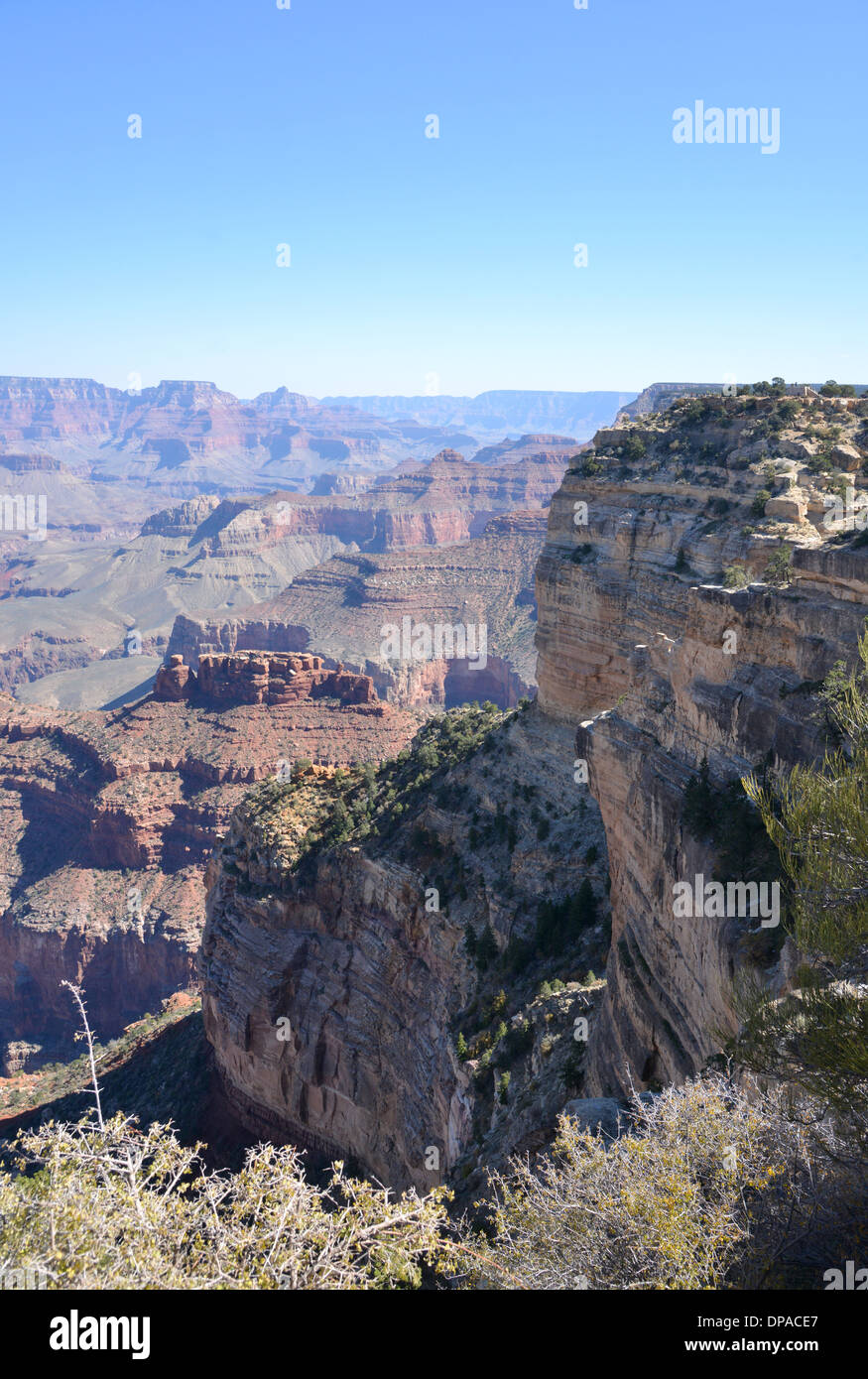 Der Grand Canyon, Arizona, USA. Große und beeindruckende Naturwunder Stockfoto