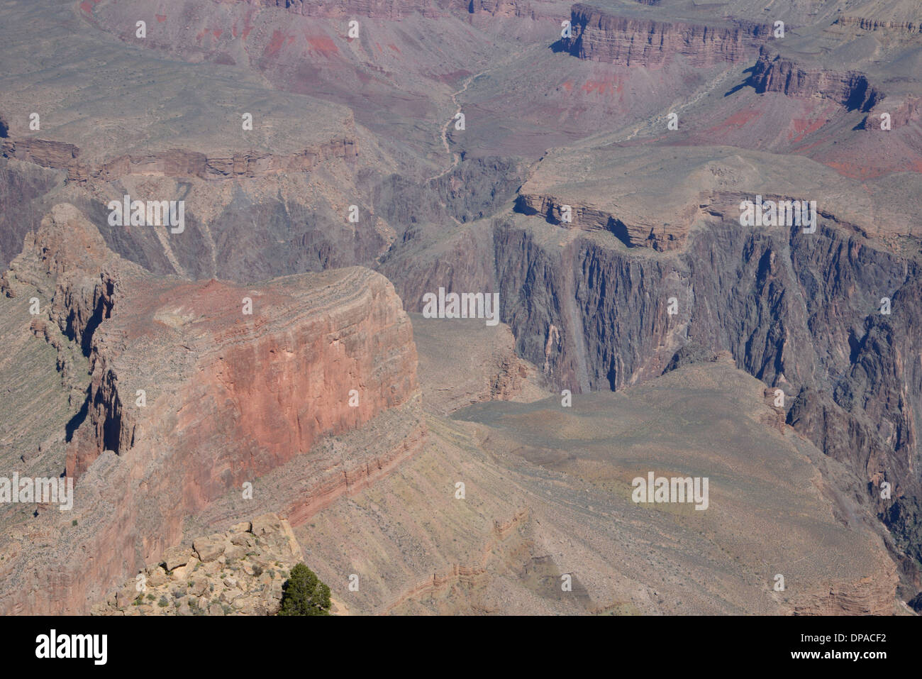 Der Grand Canyon, Arizona, USA. Große und beeindruckende Naturwunder Stockfoto