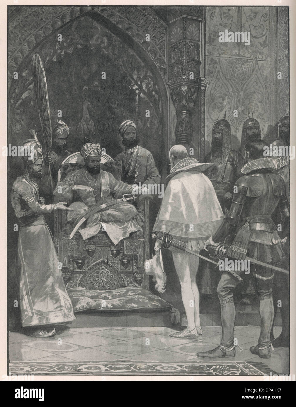 MILDENHALL IN INDIEN 1599 Stockfoto