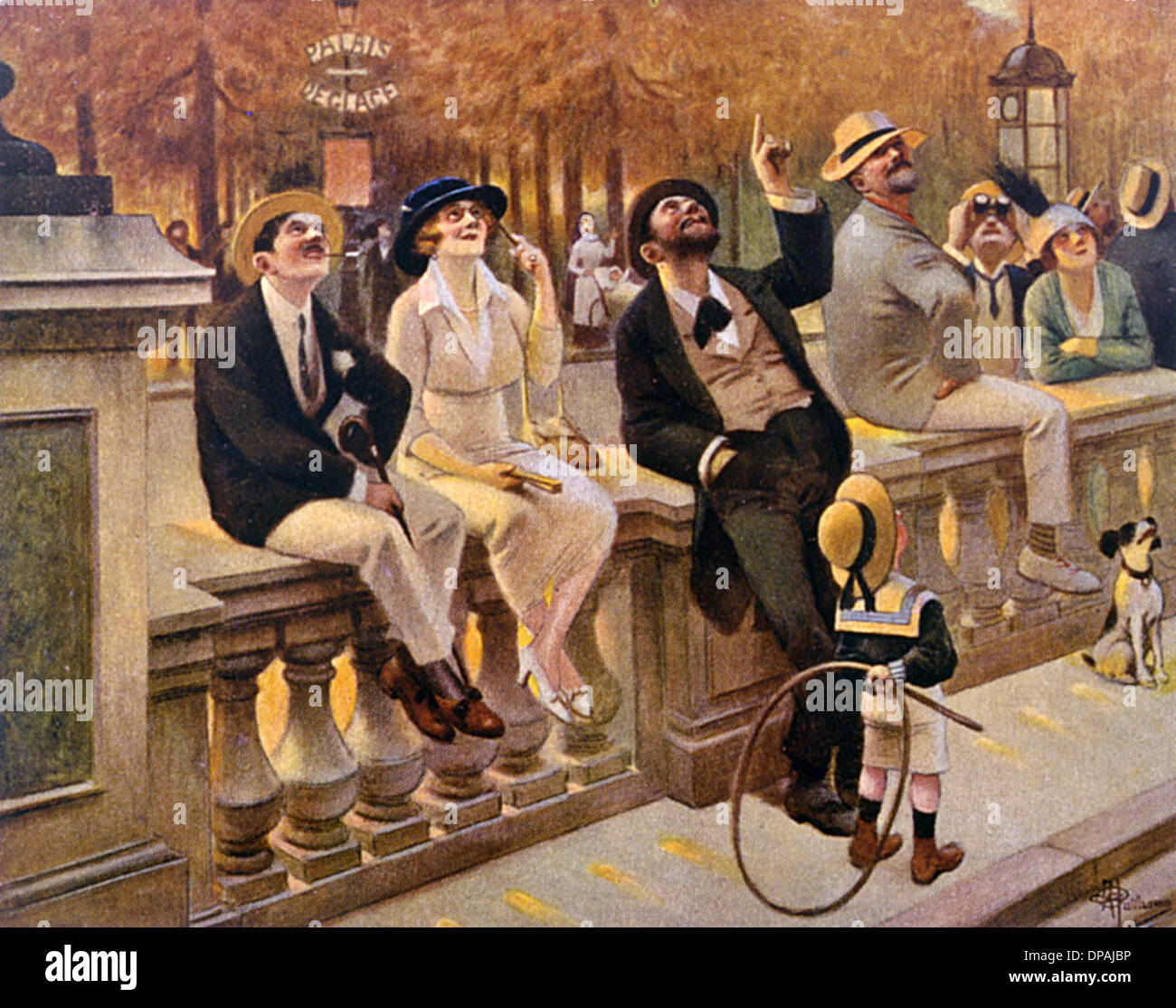 WWI/AIR RAID ON PARIS Stockfoto