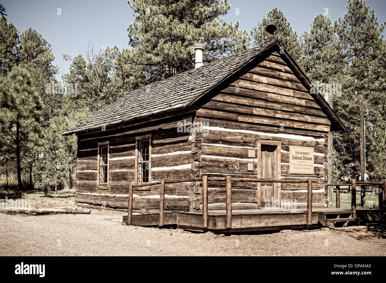 Schulhaus, Erdbeere, Arizona Stockfoto