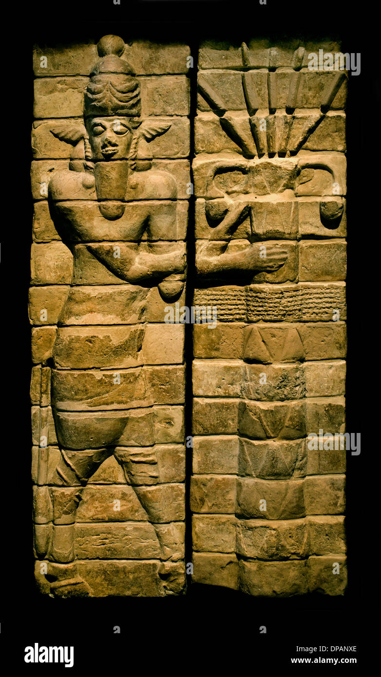 Fragmente der Dekoration des Tempels Inshushinak Susa Elam (aktuelle Iran) 1150 v. Chr. Terrakotta Stockfoto