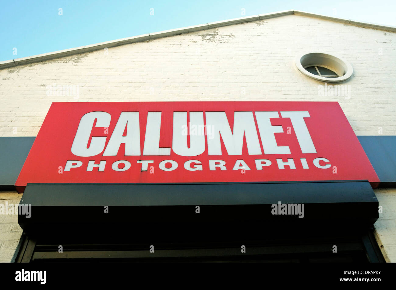 Calumet Photographic Ladenschild, London England UK Stockfoto