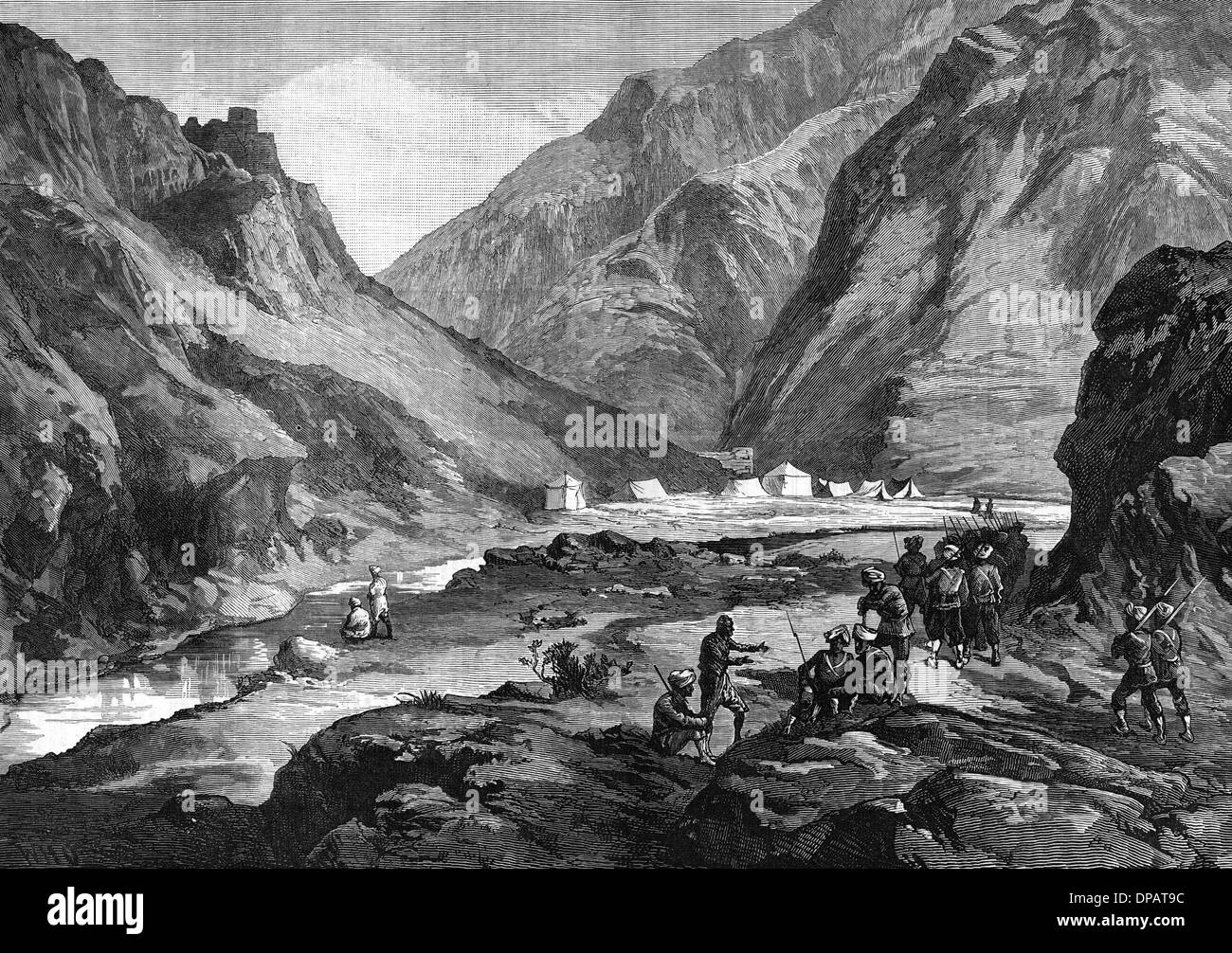 AFGHANISCHE KRIEG/ALI MUSJID Stockfoto