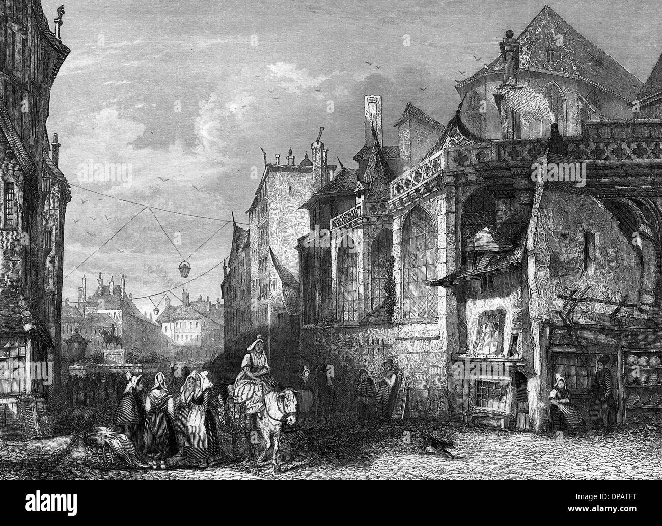FRANZÖSISCHE ÖLLAMPEN 1830 Stockfoto