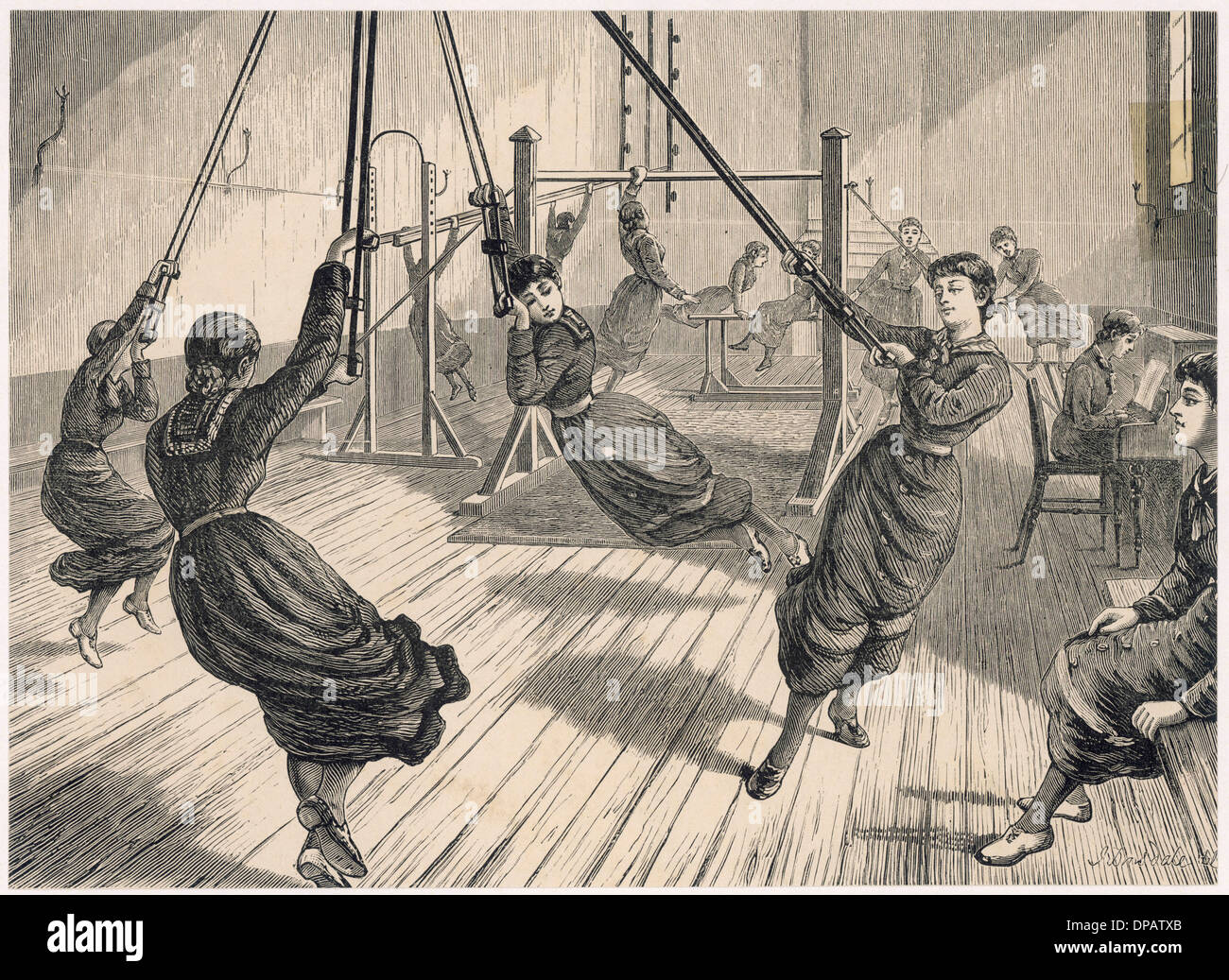 NORD-LONDON-GYMNASTIK Stockfoto