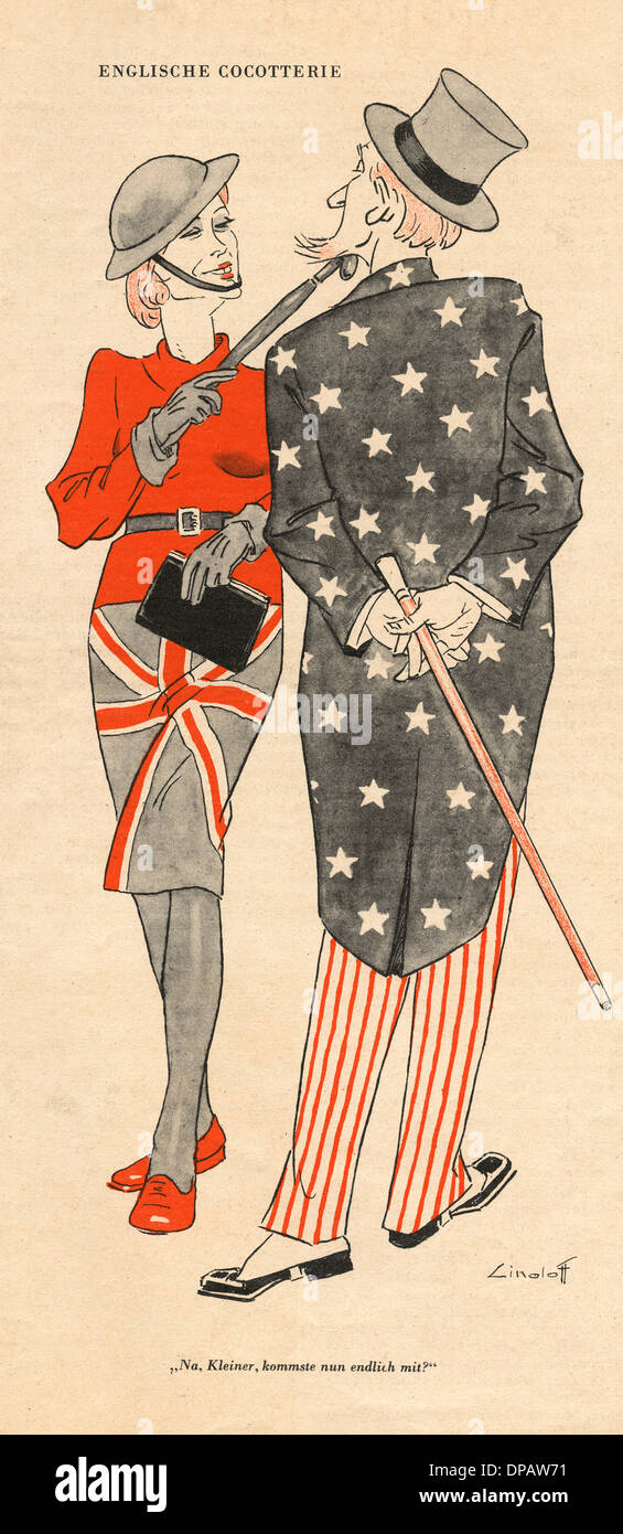 BRITISCHE LOCKEN UNCLE SAM Stockfoto