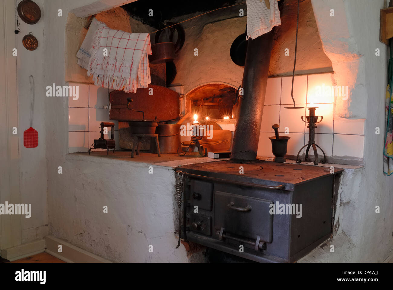 Retro-Küche Stockfoto