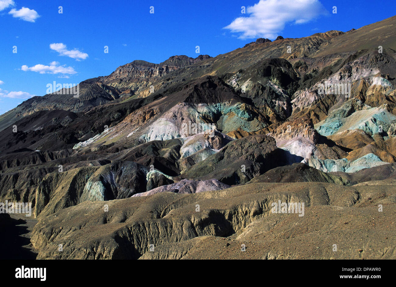 Elk248-1415 Kalifornien, Death Valley Nationalpark, Artists Drive, Künstler-Palette Stockfoto