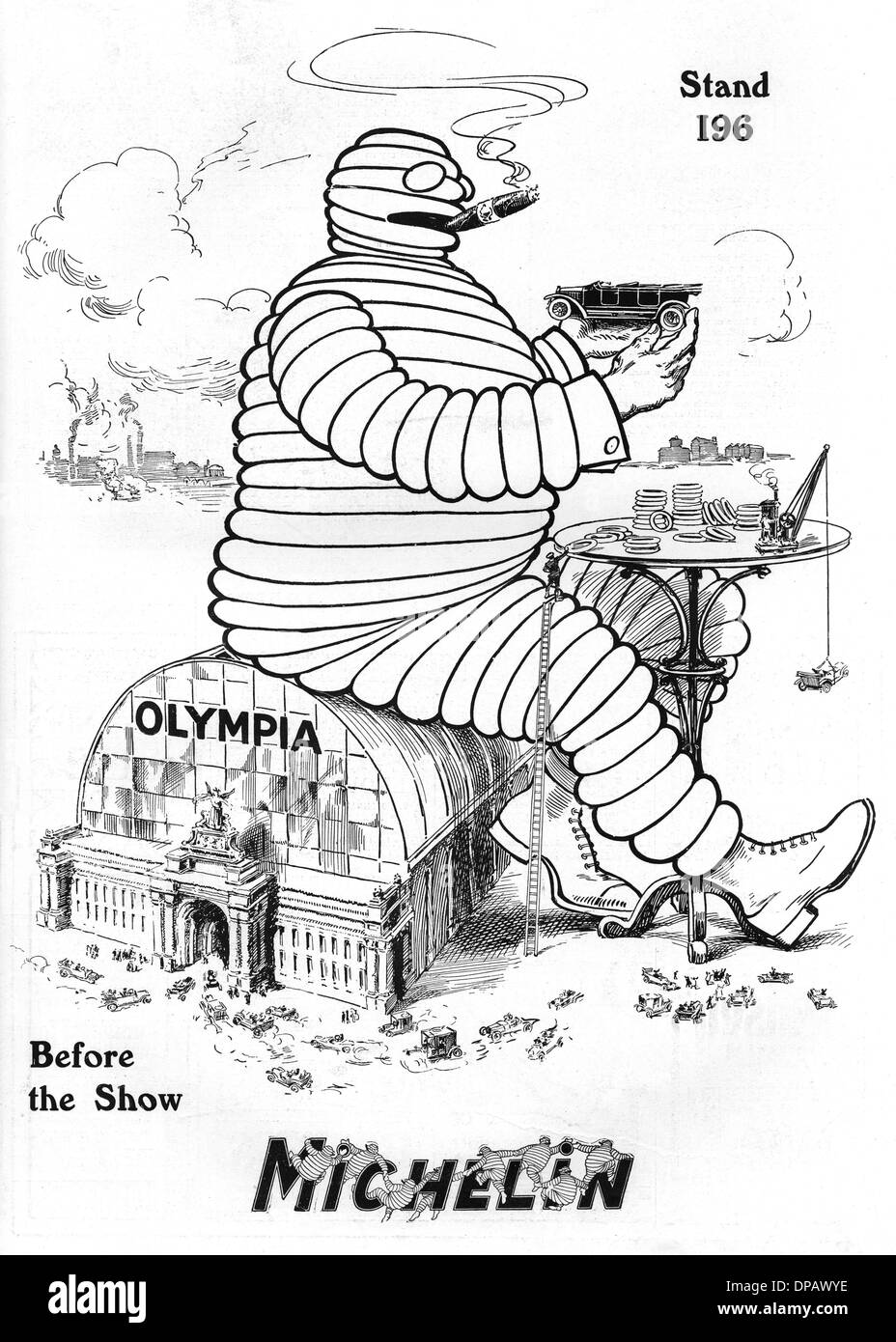 MICHELIN REIFEN ANZEIGE Stockfoto