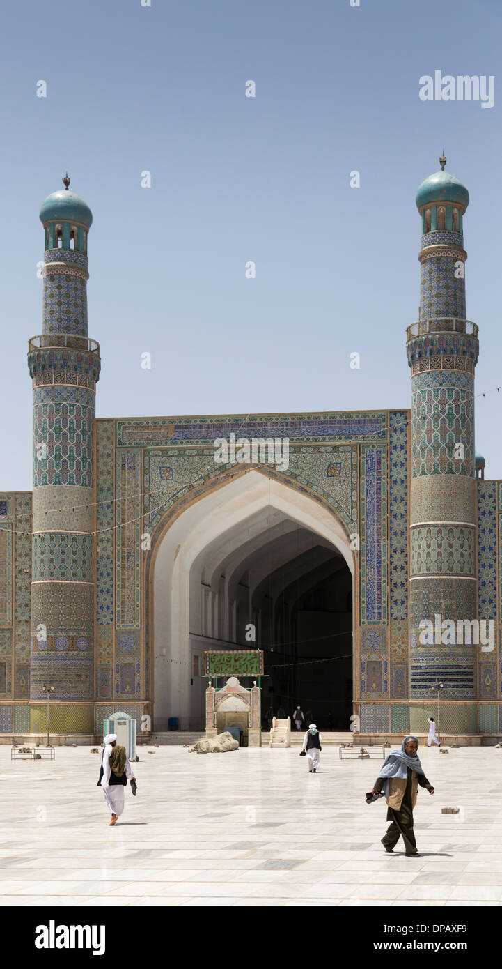 Innenhof des Freitag Moschee, Herat, Afghanistan Stockfoto