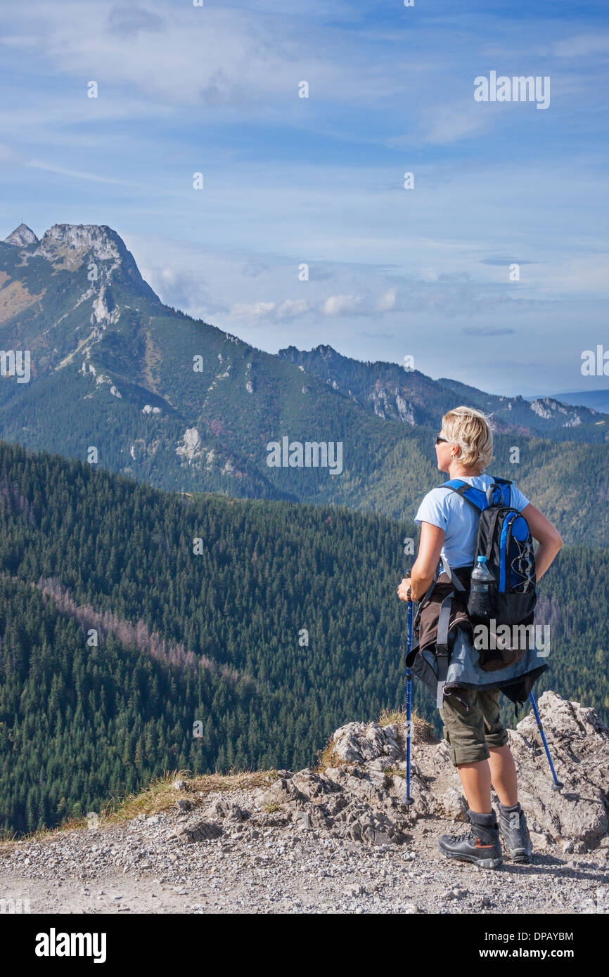 Wandern hohe Tatra-Gebirge, Zakopane, Polen, Europa Stockfoto