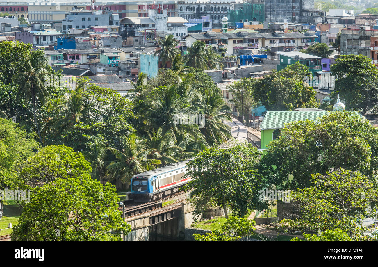 S-Bahn in Colombo, Sri Lanka Stockfoto