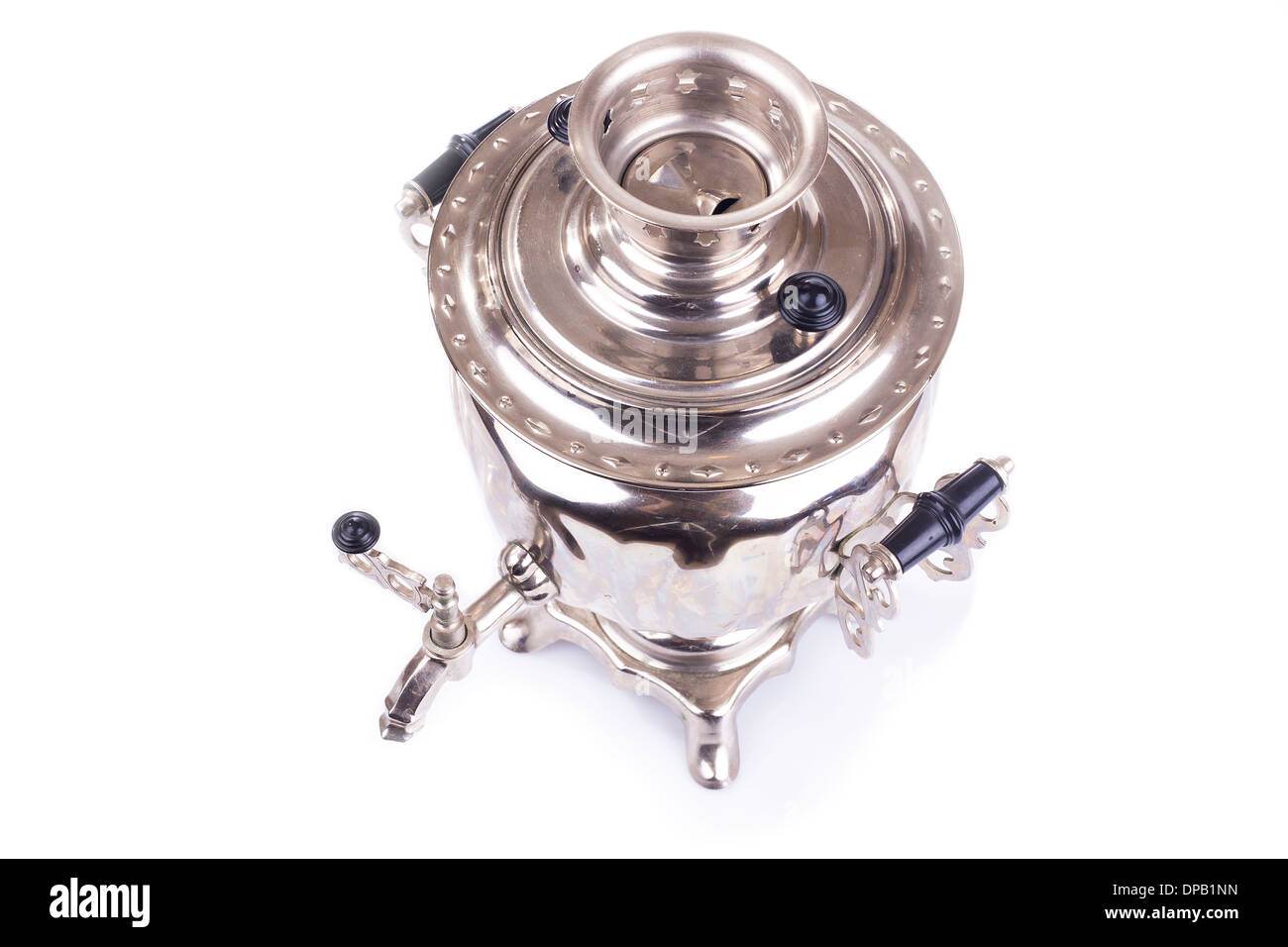 Traditionelle russische Wasserkocher - Samowar Stockfoto
