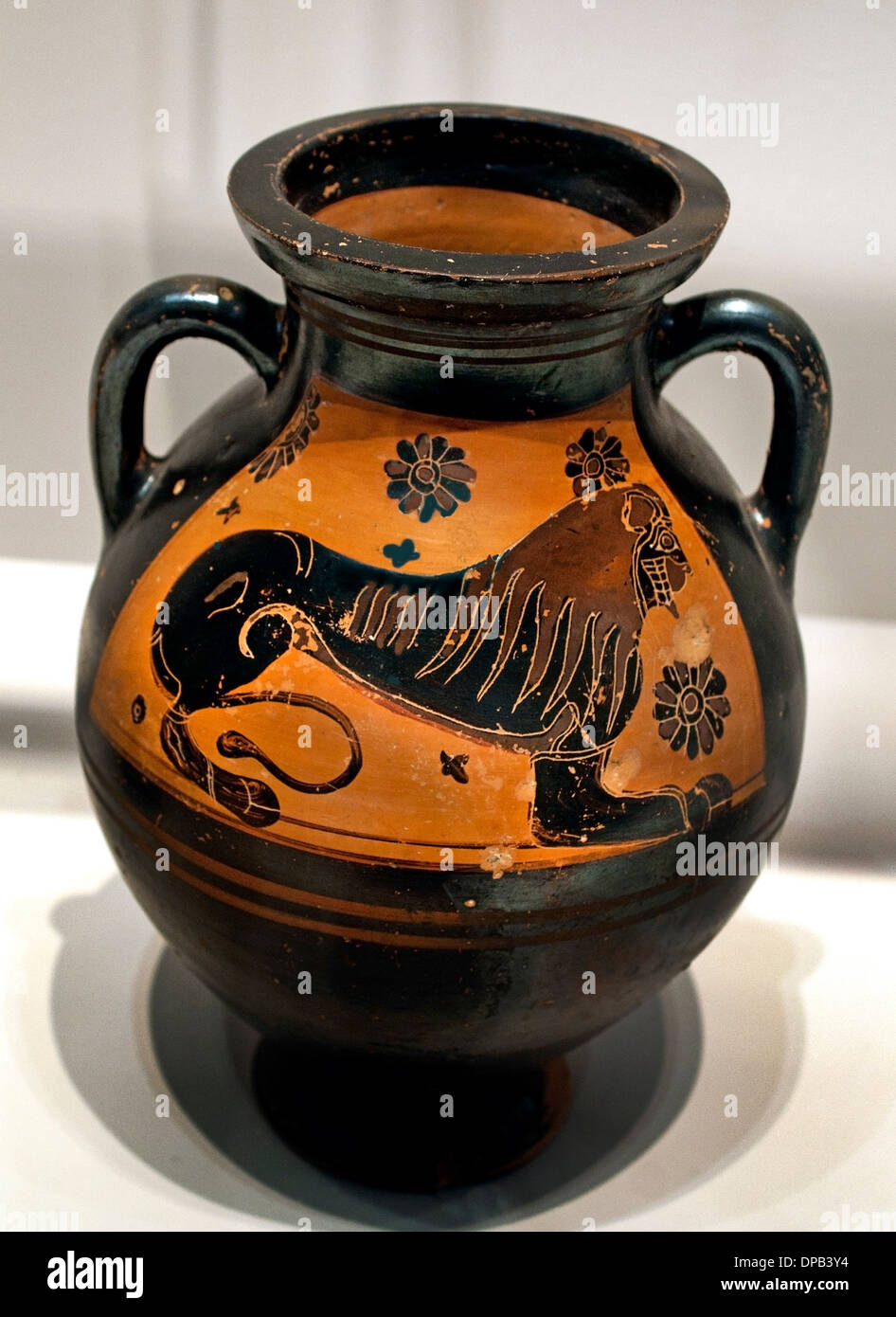 Amphora (Transportschiff) griechischen Athen, die Gorgon Maler 600 BC Griechenland Stockfoto
